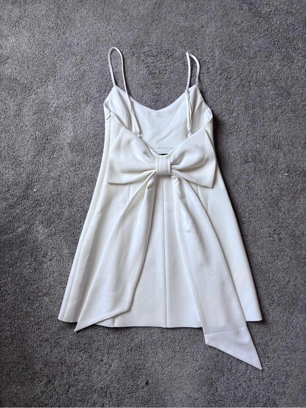 Princess Polly White Mini Dress with Bow Detail